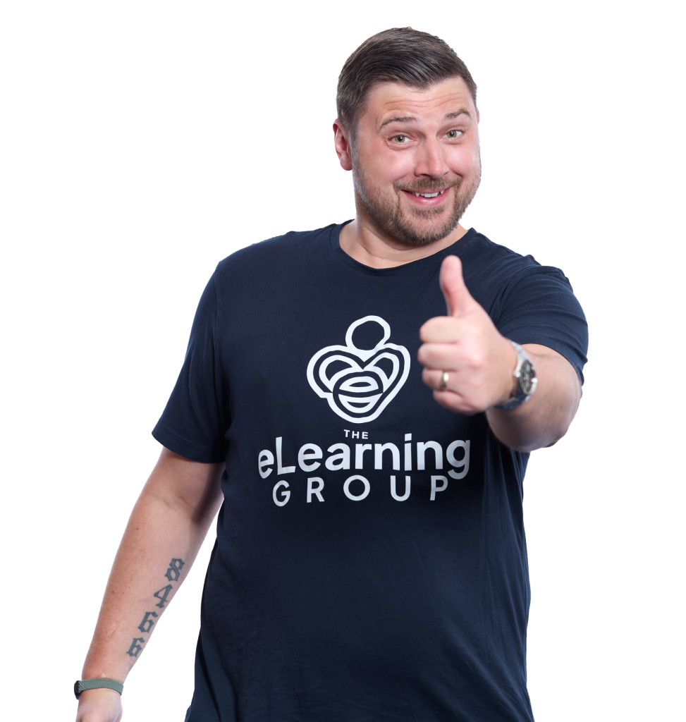 eLearning <span> made </span> simple, <span> with a </span> human touch. image